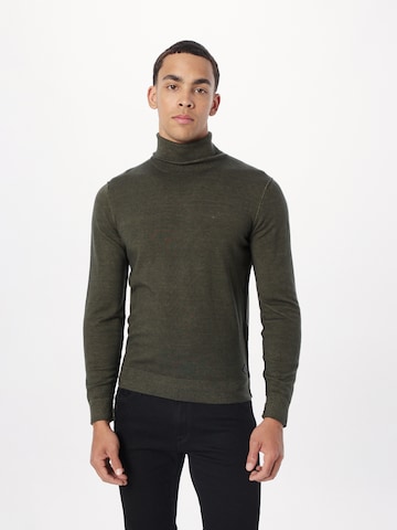 REPLAY Пуловер 'Mesh' в зелено: отпред