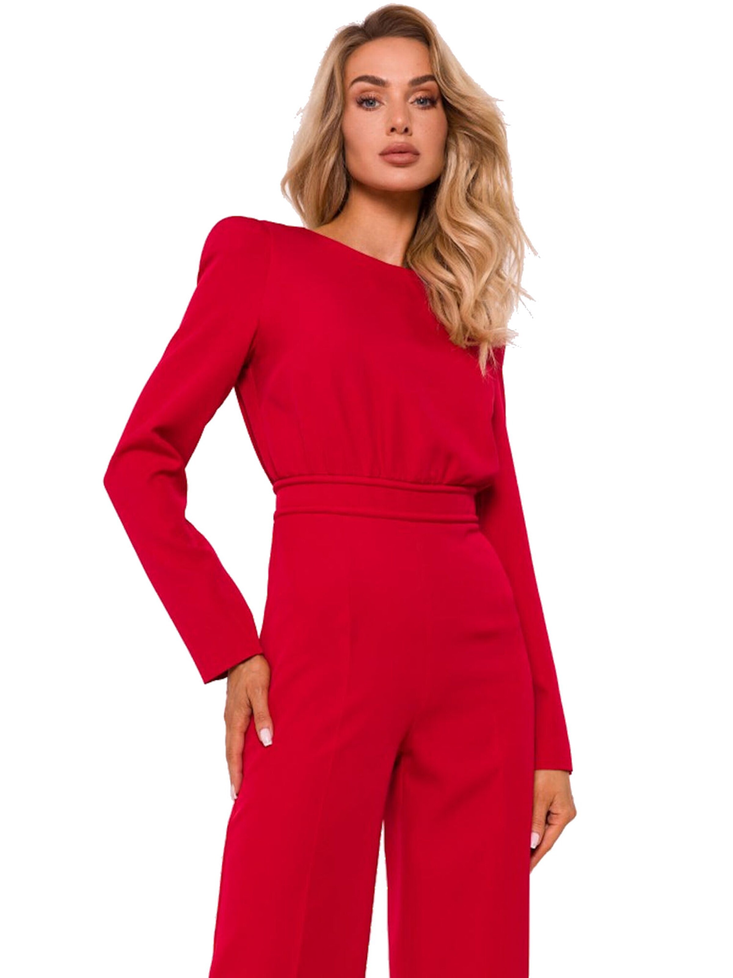 Numoco Jumpsuit 'Overall Adele'‌‌‌‌‌‌‌‌ in Rot: Vorderseite