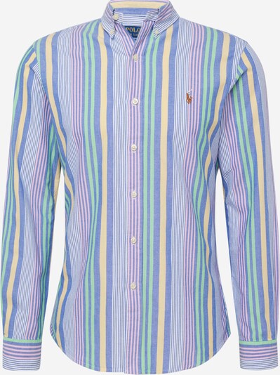 Polo Ralph Lauren Риза в синьо / жълто / зелено / бледорозово, Преглед на продукта