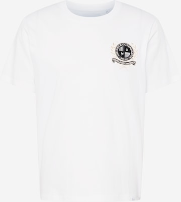 Les Deux Shirt 'Egalité' in White: front