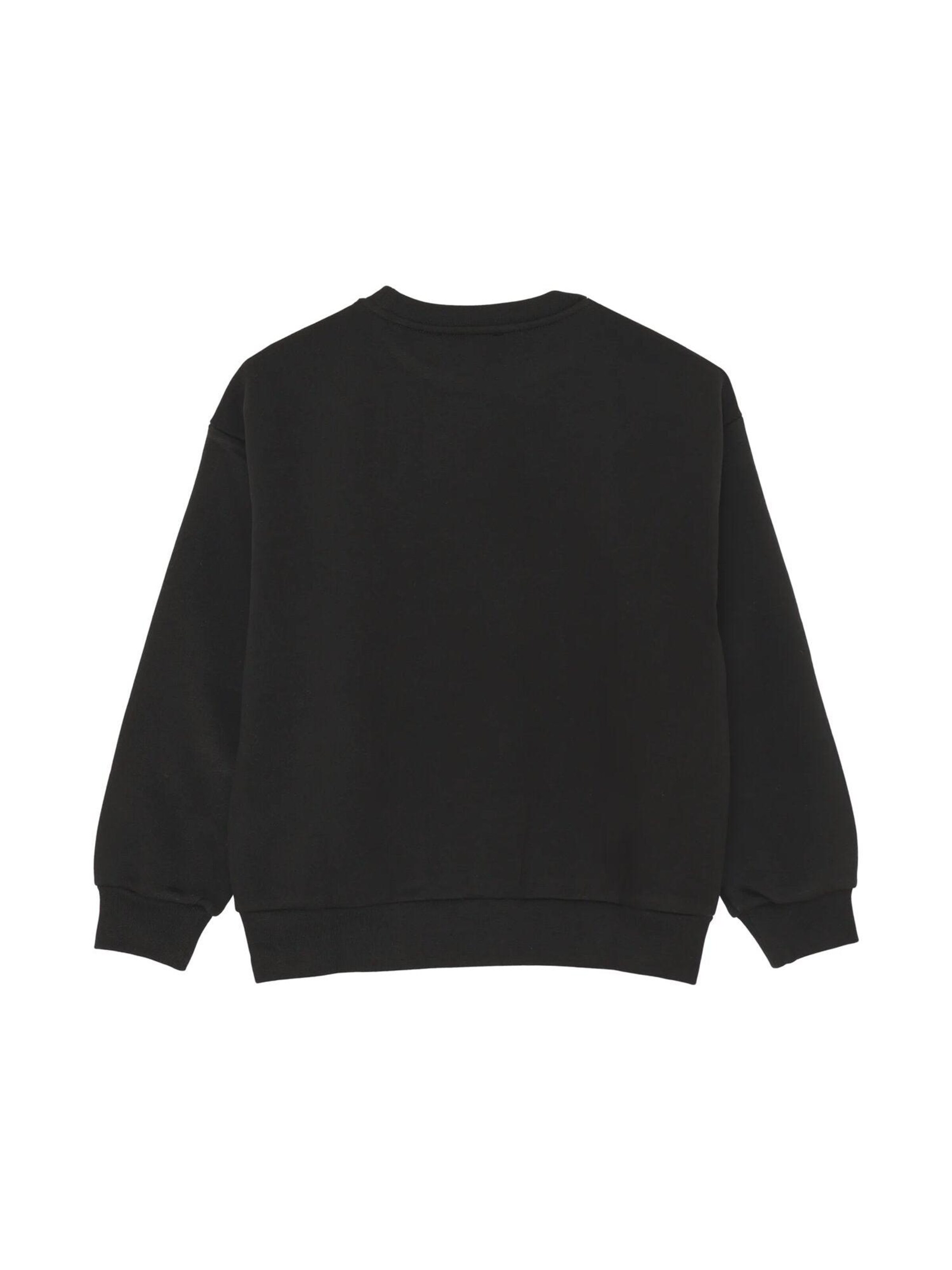 ICEBERGS Sweatshirt 'ON TONE'‌‌‌‌‌‌‌‌ in Schwarz