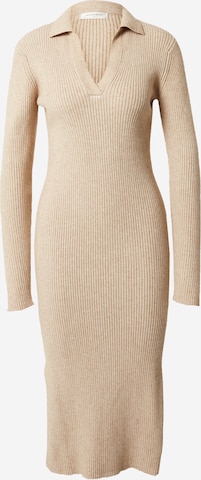 Rut & Circle Knitted dress 'SARA' in Beige: front