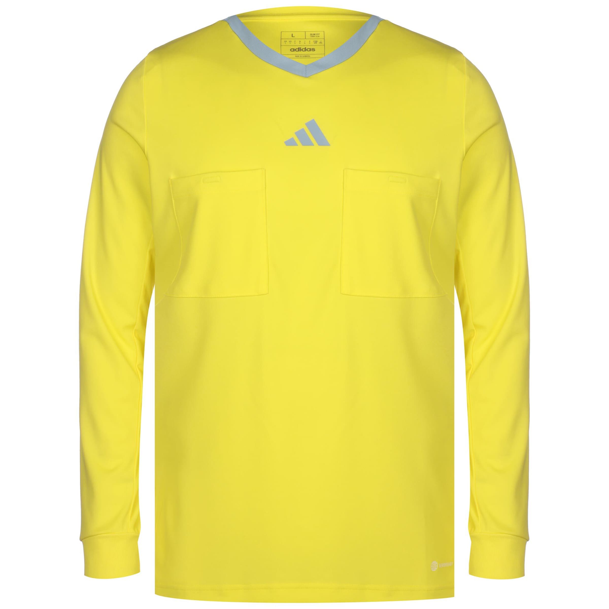 ADIDAS PERFORMANCE Performance Shirt 'Referee 22' in Yellow: front