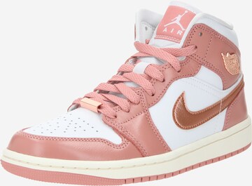 Jordan Sneakers hoog 'Air Jordan 1' in Roze: voorkant