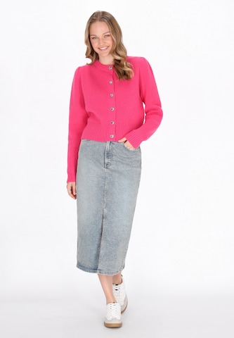 MYMO Gebreid vest in Roze