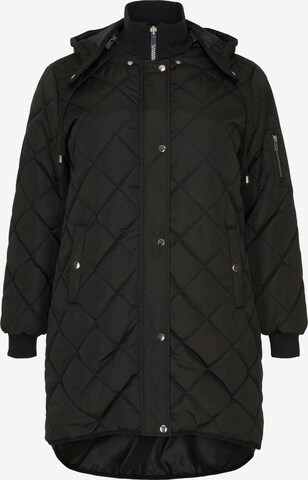 NO.1 by OX Winter Coat 'Isabel' in Black: front