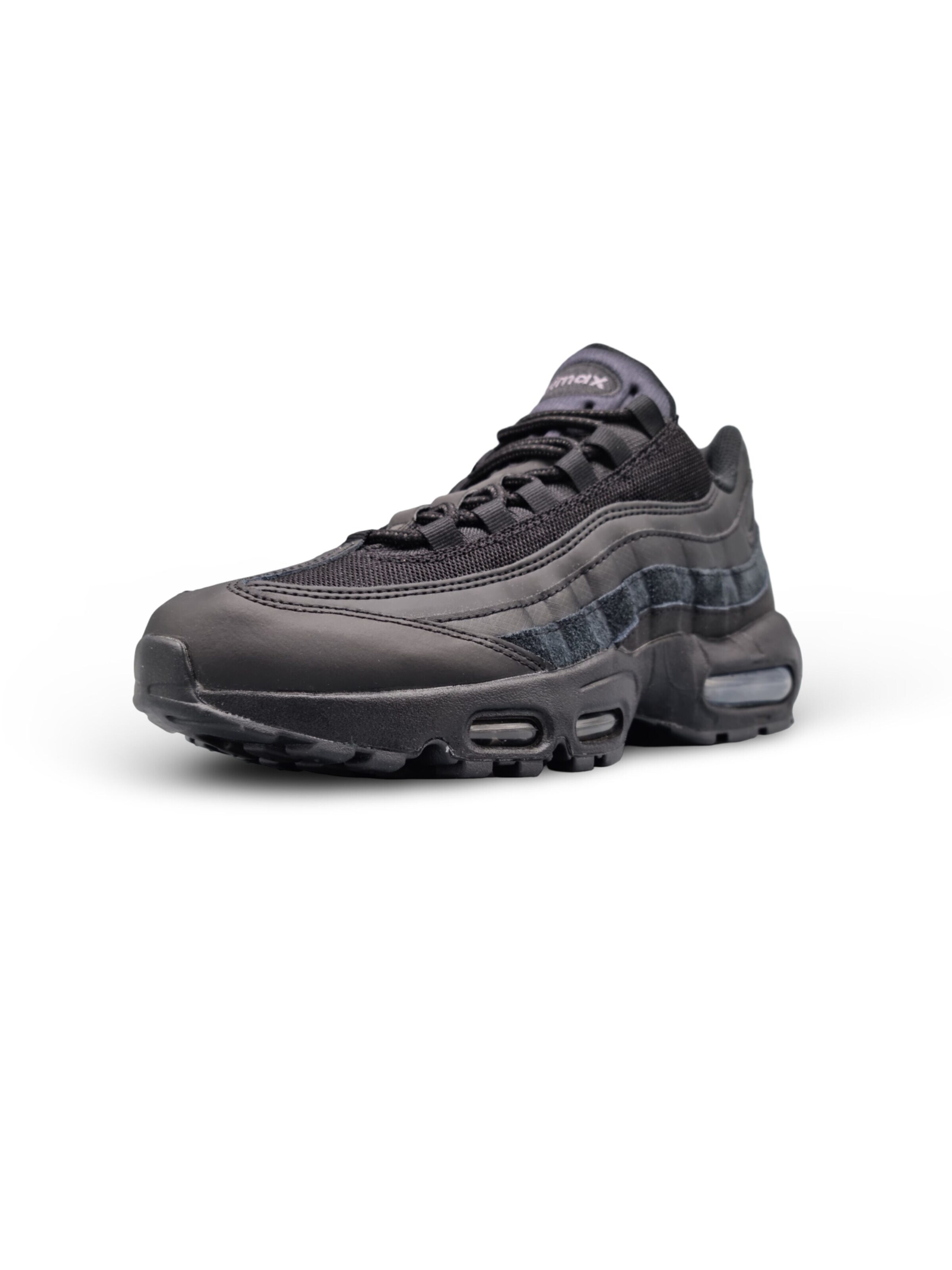 NIKE Sneakers 'Nike Air Max 95 Essential Triple Black' in Black: front