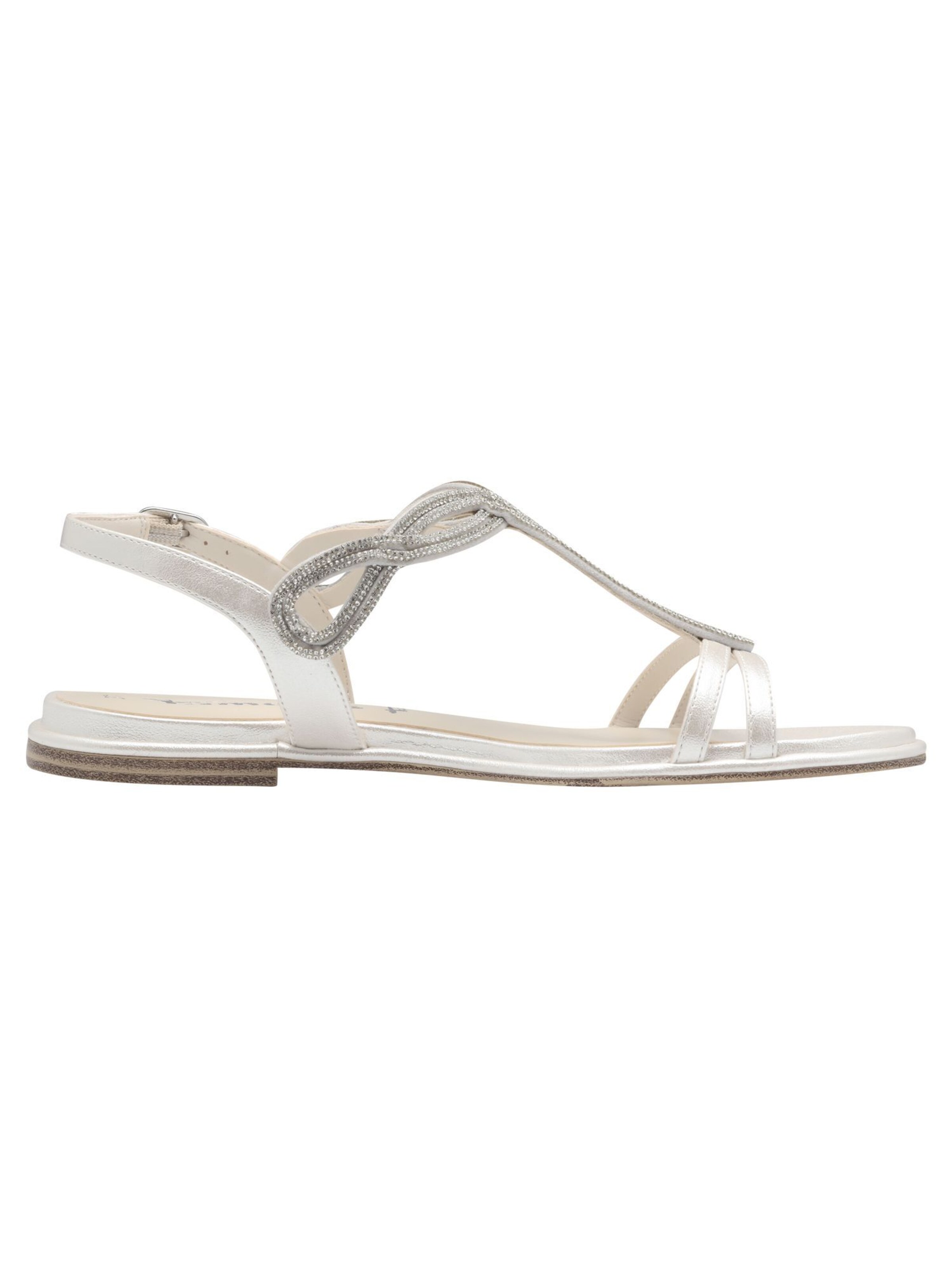 Tamaris Sandalen met riem in Wit