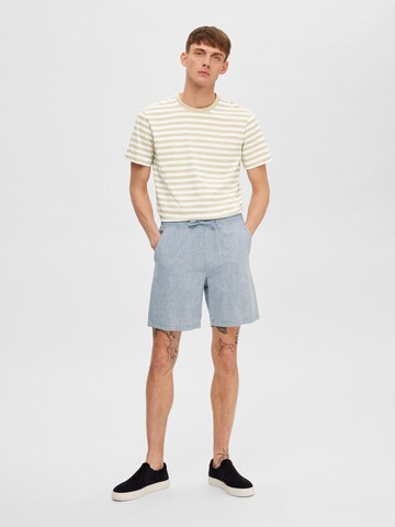 SELECTED HOMME Loosefit Shorts 'SILAS' in Blau