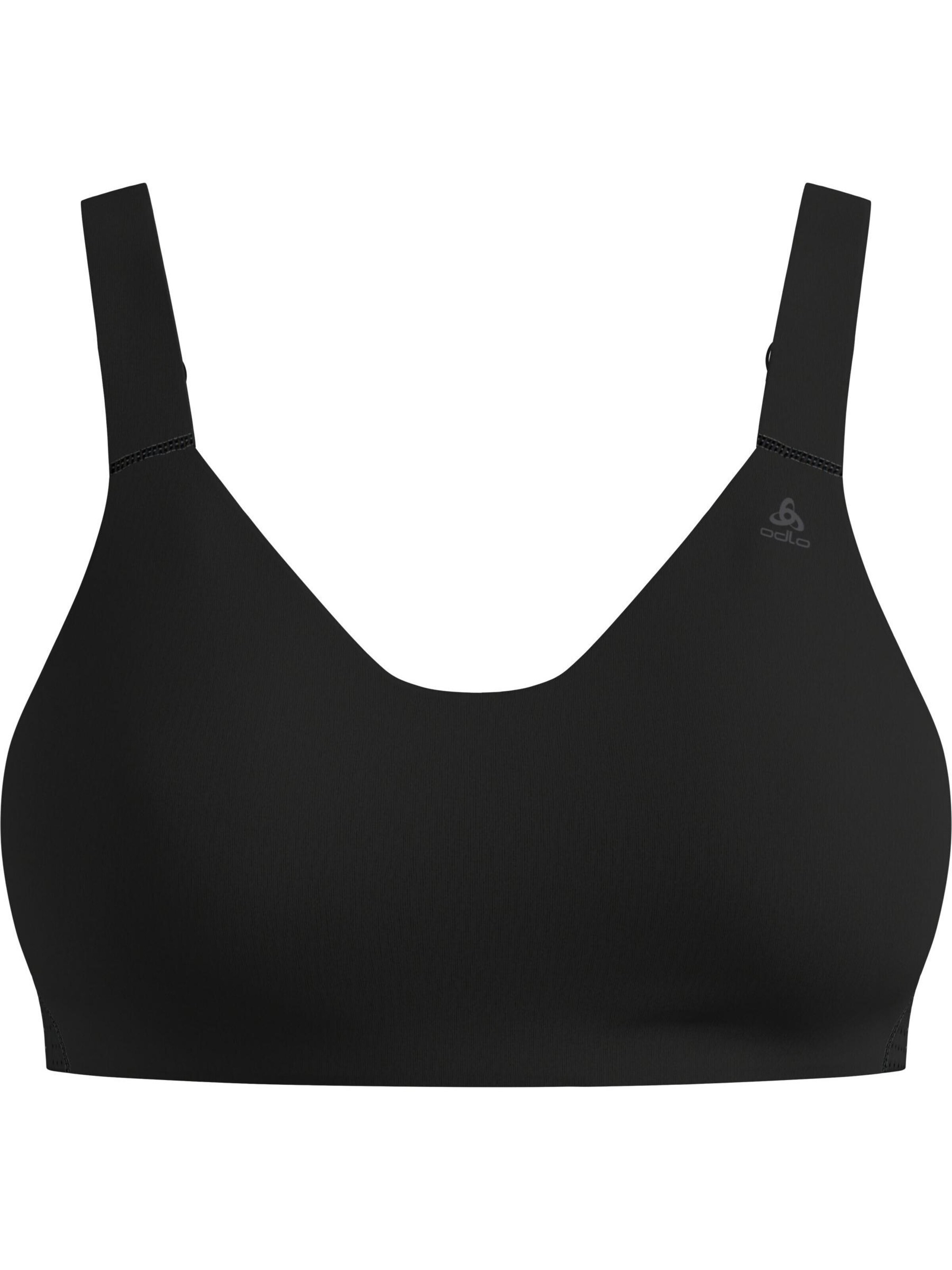 ODLO Push-up BH 'EVERYDAY HIGH' in Zwart: voorkant