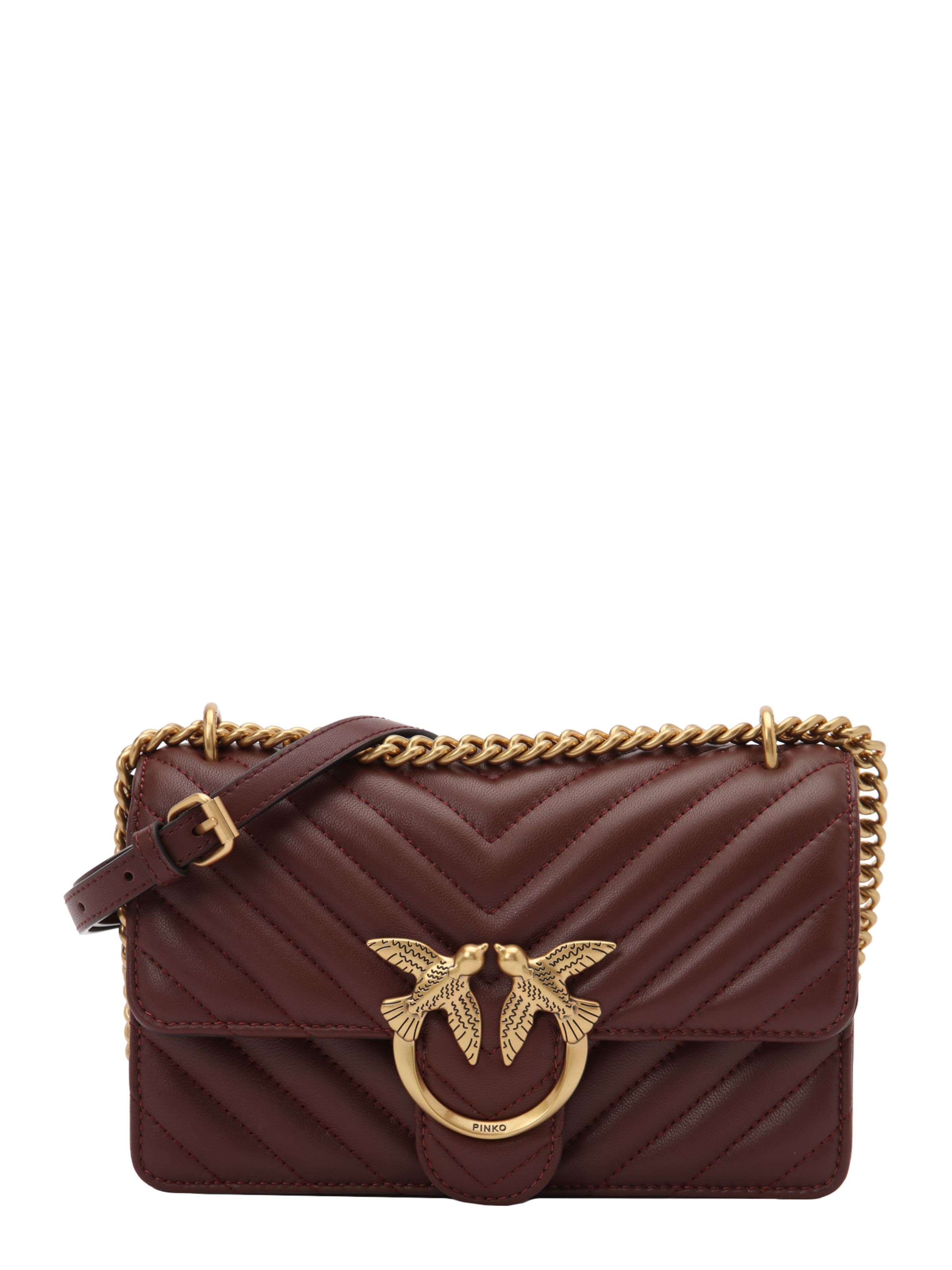 PINKO Сумка через плечо 'Love One' в Цвет бургунди, Обзор товара