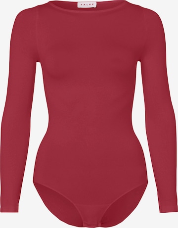 FALKE Body 'Fine Cotton' in Rot: Vorderseite