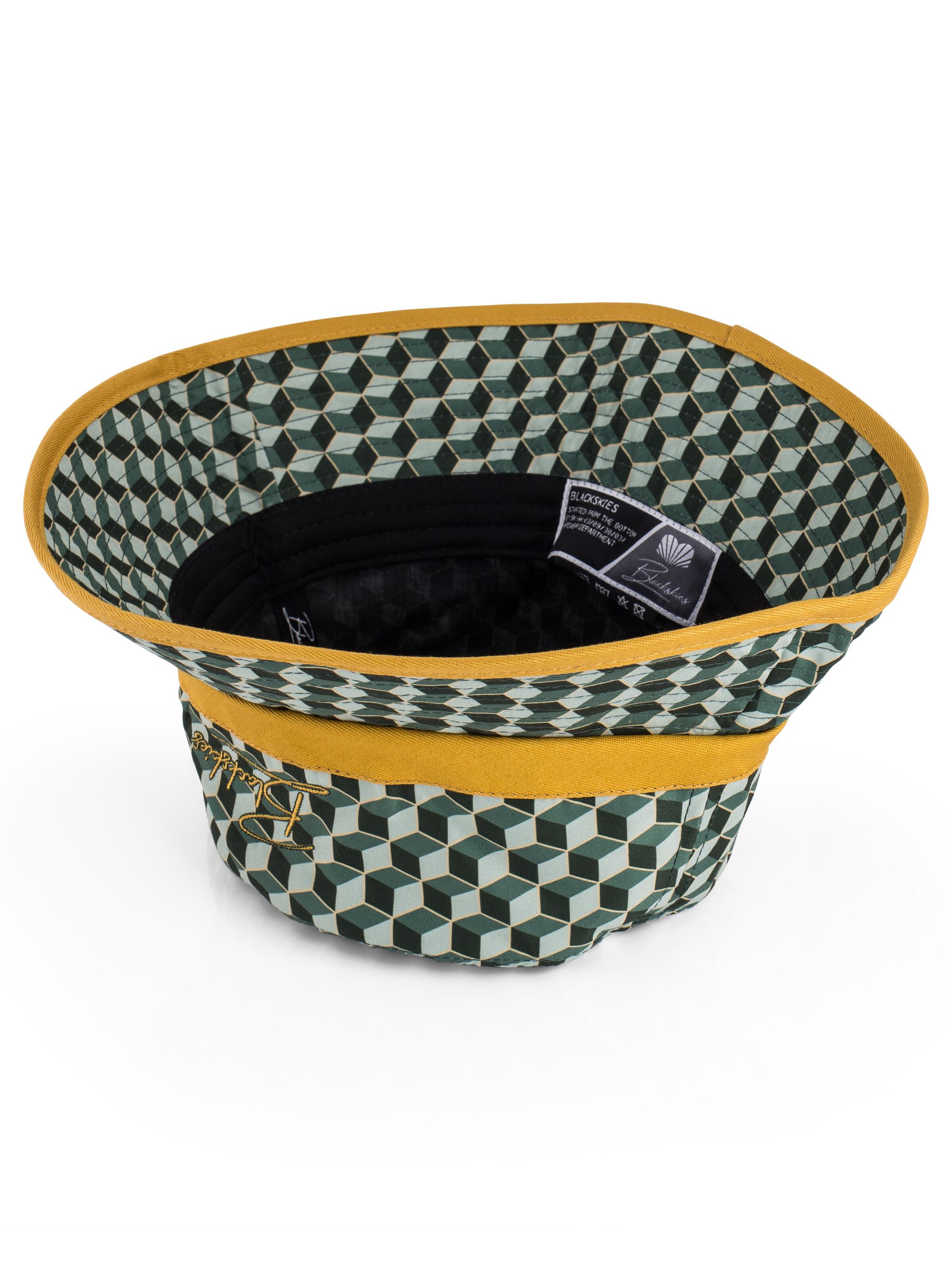 Blackskies Hat 'Tropical Flamingo Vol. II' in Yellow