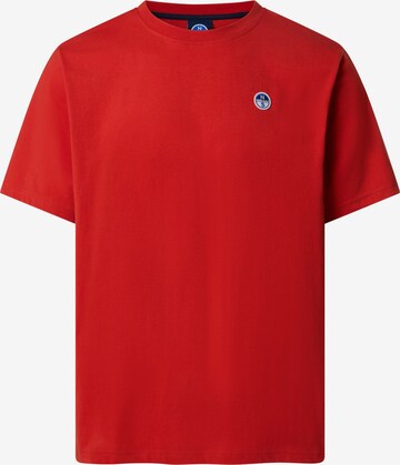 North Sails T-Shirt in Rot: Vorderseite