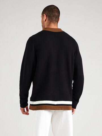 HUGO Knit cardigan 'Splon' in Black