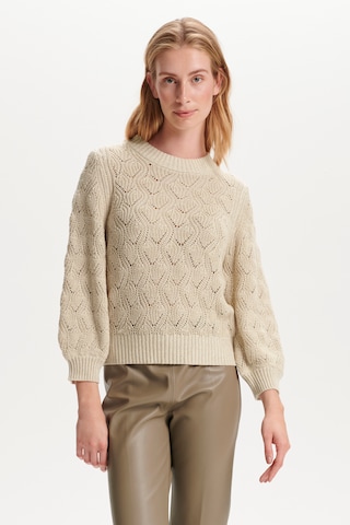 Pull-over SOAKED IN LUXURY en beige : devant