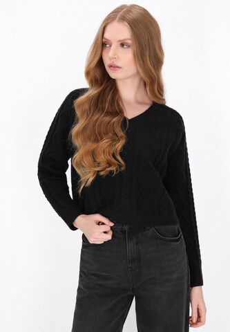 Pull-over DreiMaster Vintage en noir : devant