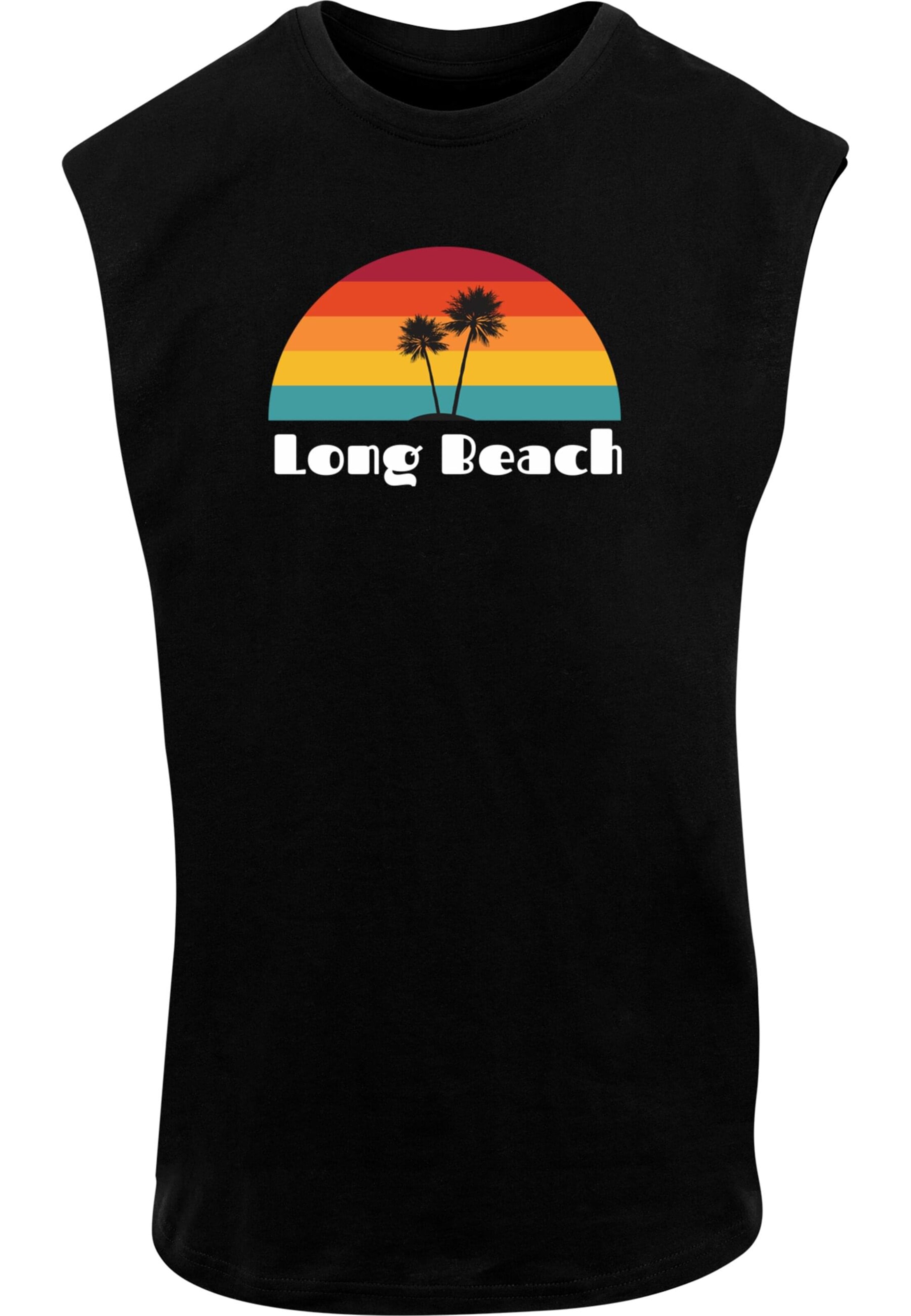 T-Shirt 'Beach X' Merchcode en noir : devant