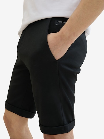 TOM TAILOR DENIM Slimfit Shorts in Schwarz