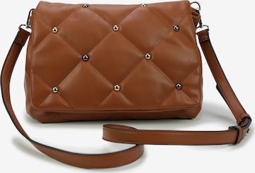 HARPA Crossbody Bag in Brown: front