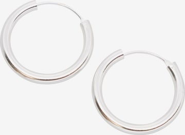 Boucles d'oreilles fejn en argent : devant