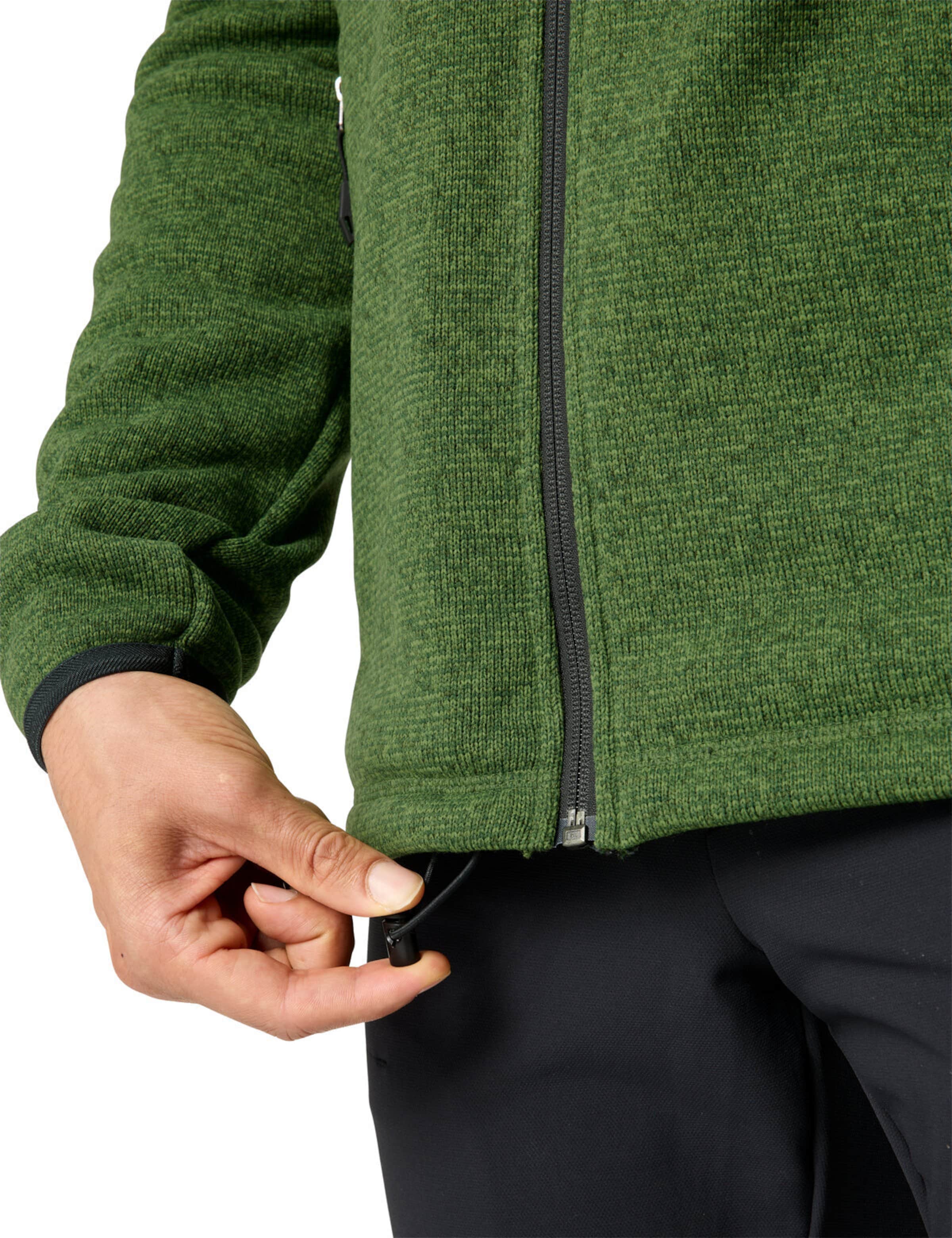 VAUDE Gebreid sportvest 'Rienza III' in Groen