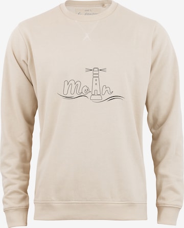 Felpa 'Leuchtturm Moin' di Cotton Prime in beige: frontale