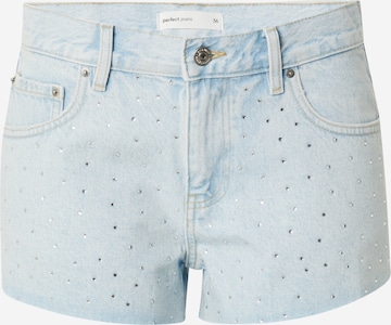 Gina Tricot Regular Shorts 'Sparkle' in Blau: predná strana