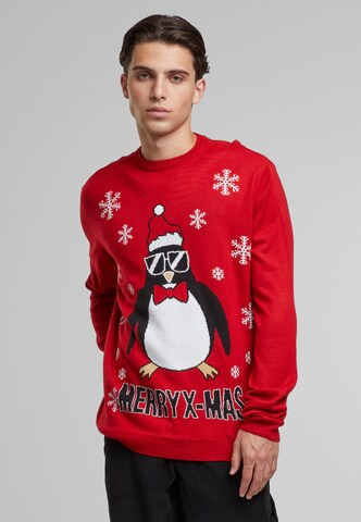 Pull-over Urban Classics en rouge : devant