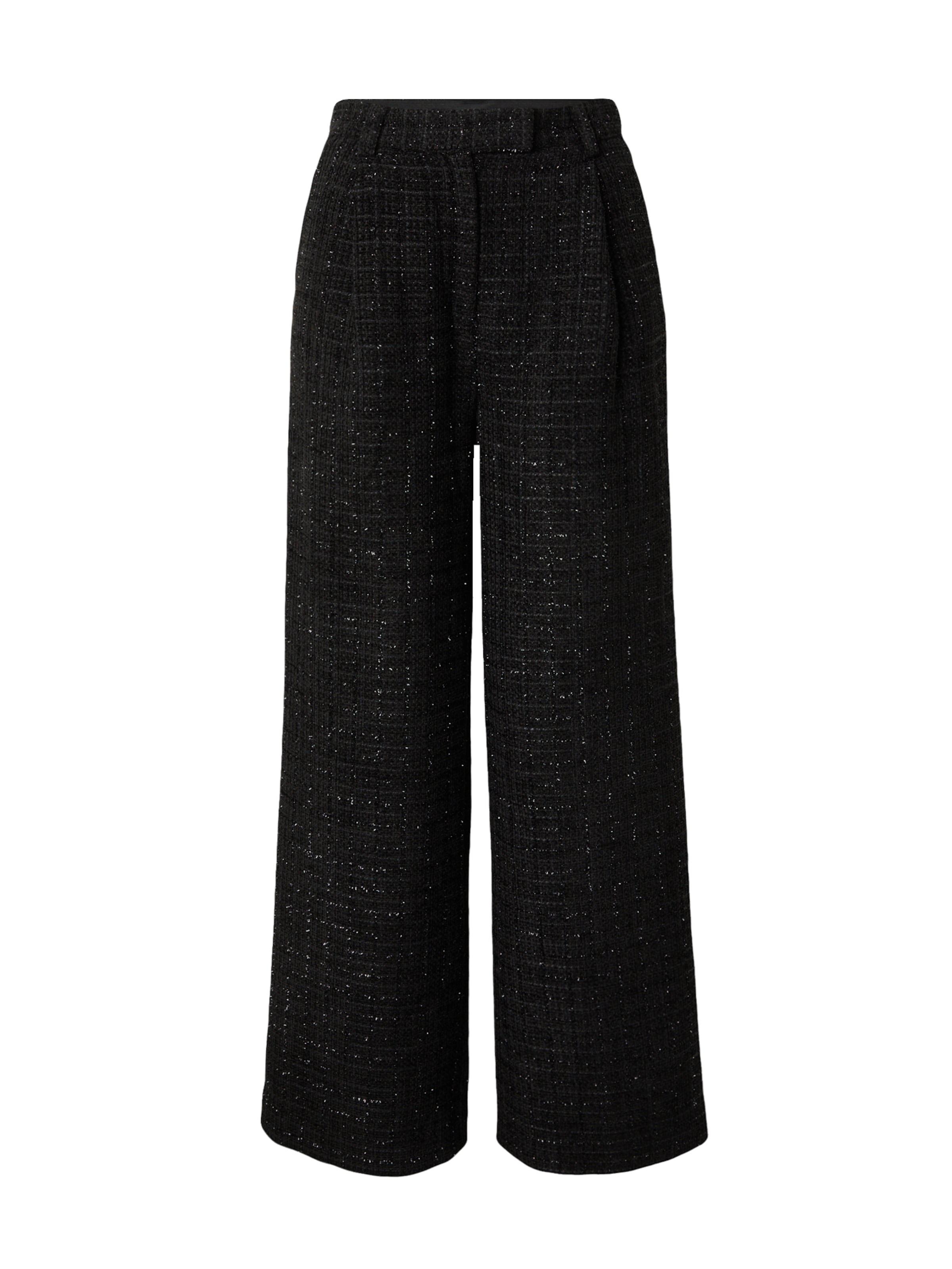 Wide leg Pantaloni con pieghe 'Sabri' di Soft Rebels in nero: frontale