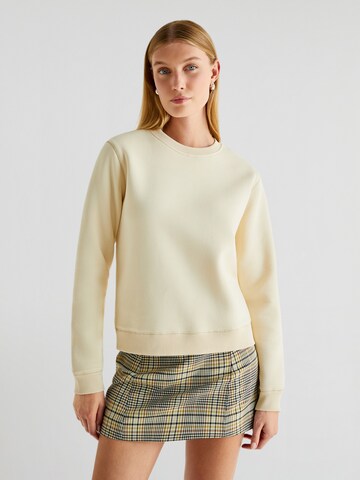 Scalpers Collegepaita 'Vertical' värissä beige: etupuoli