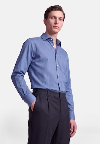 SEIDENSTICKER Comfort fit Zakelijk overhemd in Blauw: voorkant