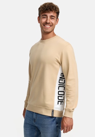 INDICODE JEANS Sweatshirt 'Nilon' in Beige