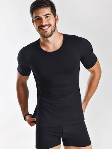 Maillot de corps 'BASIC MAX T-Shirt Men 5er Pack' Maxte en noir : devant