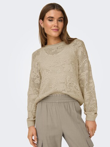 ONLY Pullover 'Cille Life' i beige: forside