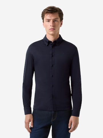 BOGNER Slim Fit Hemd 'Franz  ' in Blau: Vorderseite