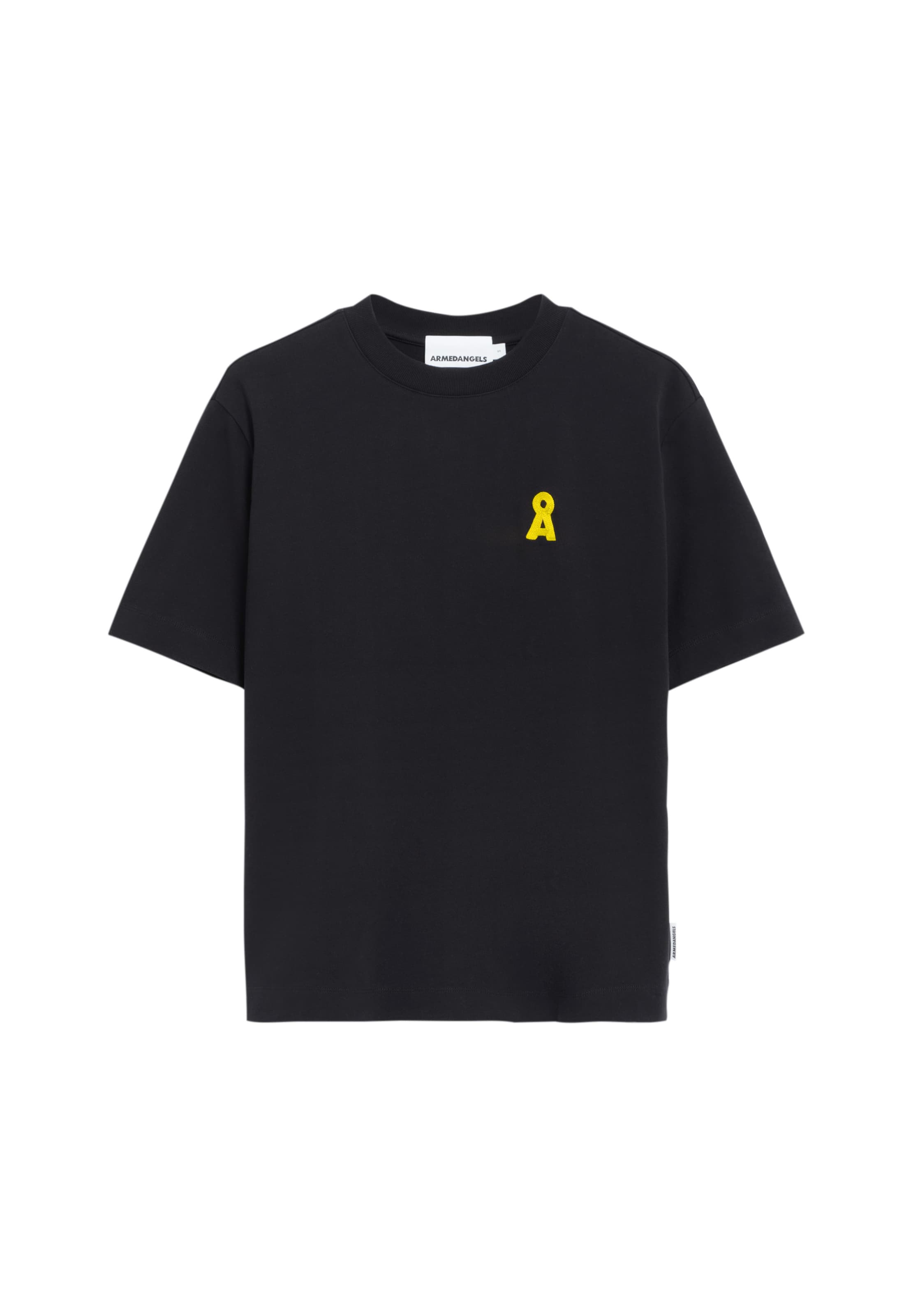 ARMEDANGELS Тениска 'ICONIC Å TARJAA' в черно: отпред