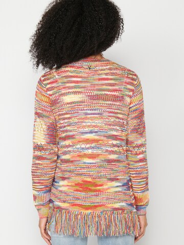 KOROSHI Knit Cardigan in Mixed colors