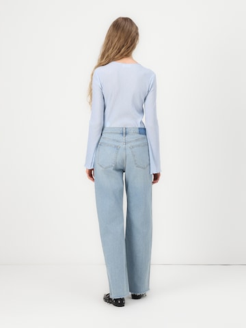 Wide leg Jeans di Abercrombie & Fitch in blu