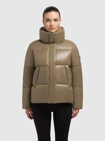 khujo Winter Jacket 'Nala' in Grey: front
