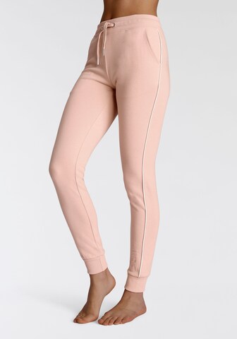 H.I.S Tapered Pants in Pink: front