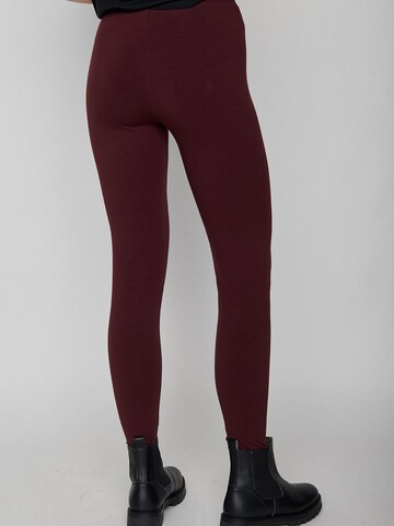 GREENBOMB Skinny Leggings in Red