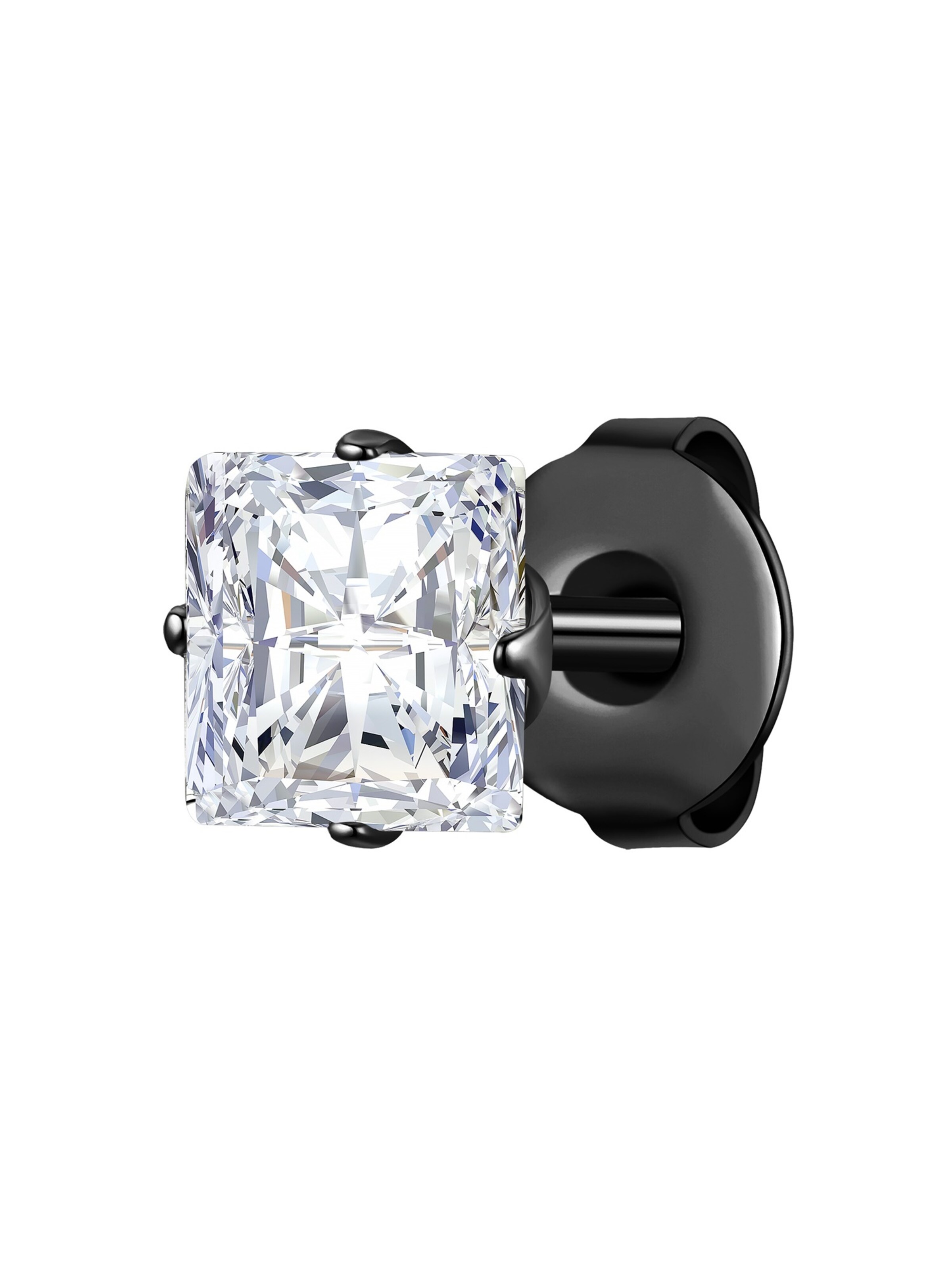 Orecchino di True Rebels in nero: frontale