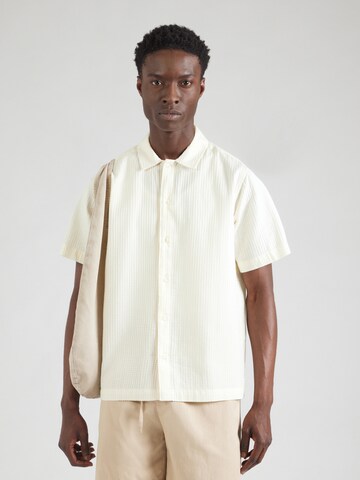 Only & Sons Comfort Fit Риза 'ONSSAVIER' в бяло: отпред