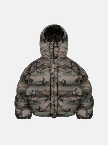ENRAGE Winter Jacket 'PUFFY' in Green: front