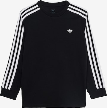 ADIDAS ORIGINALSMajica '3 STRIPE LS' - crna boja: prednji dio