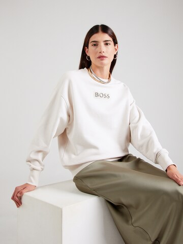 BOSS - Sudadera 'Eteia' en blanco: frente