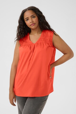 KAFFE CURVE - Blusa 'KCThia' em vermelho: frente