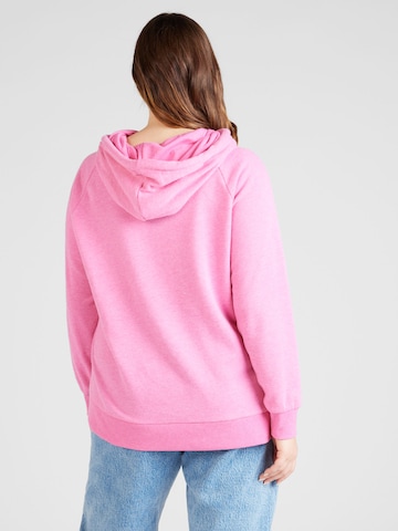 ONLY Carmakoma Sweatshirt 'CARLAMILLE' in Roze