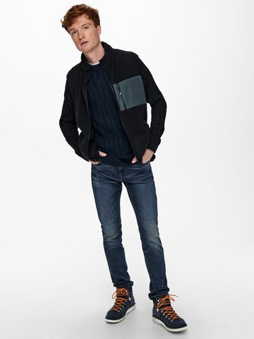 Pulover de la Only & Sons pe albastru